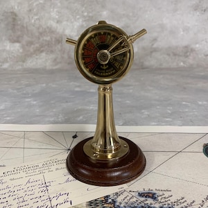 Ship Engine Room Telegraph, Antique Brass Nautical Decor for Maritime Enthusiasts, Unique Gift for Collectors and Home Decor
