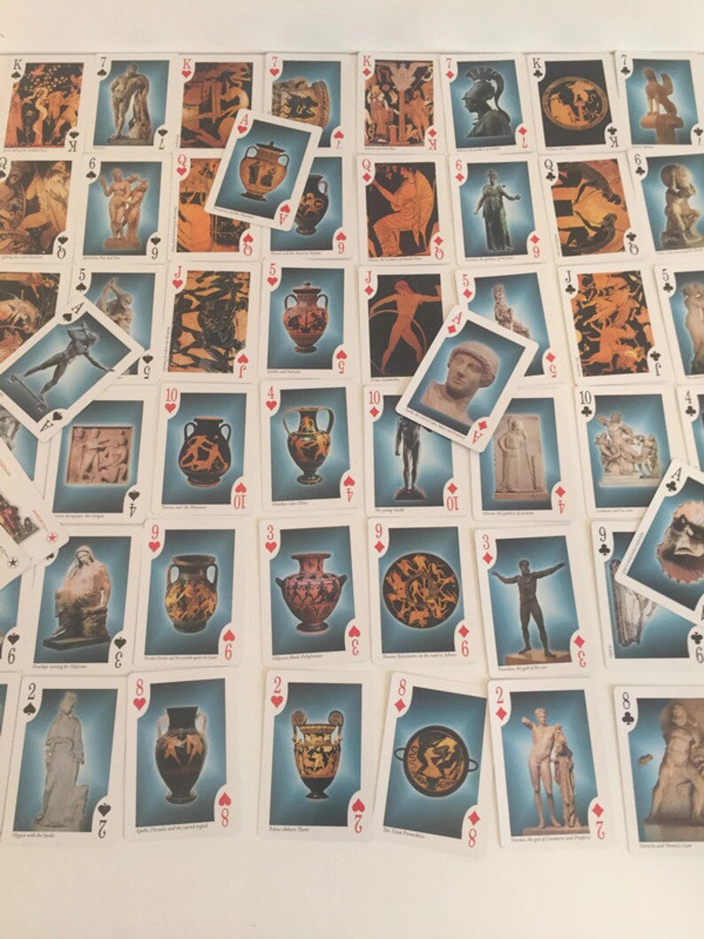 Ancient Greece Mythology Playing Cards Greek Playing Cards Etsy