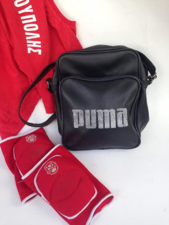 Vintage Puma bag, Crossbody Bag, vinyl crossbody … - image 3