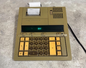 Sharp EL-1607 Elektronischer Taschenrechner, Vintage 90er Jahre Rechenmaschine für den Desktop-Einsatz, perfektes Geschenk für Sammler und Büro-Enthusiasten