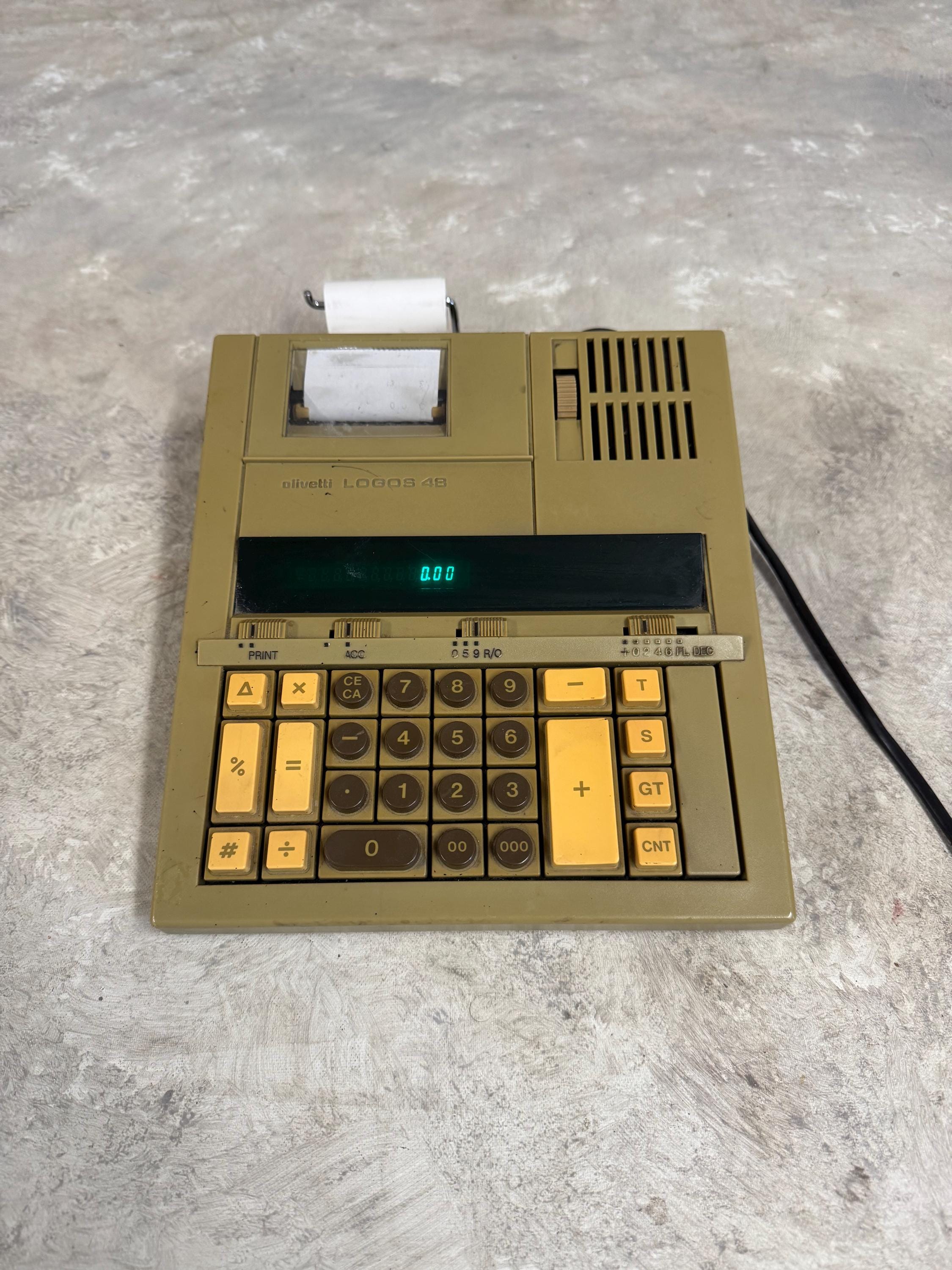 Sharp EL-1607 Electronic Printing Calculator, vintage 90s adding machine for desktop use, perfect gift for collectors and office enthusiasts