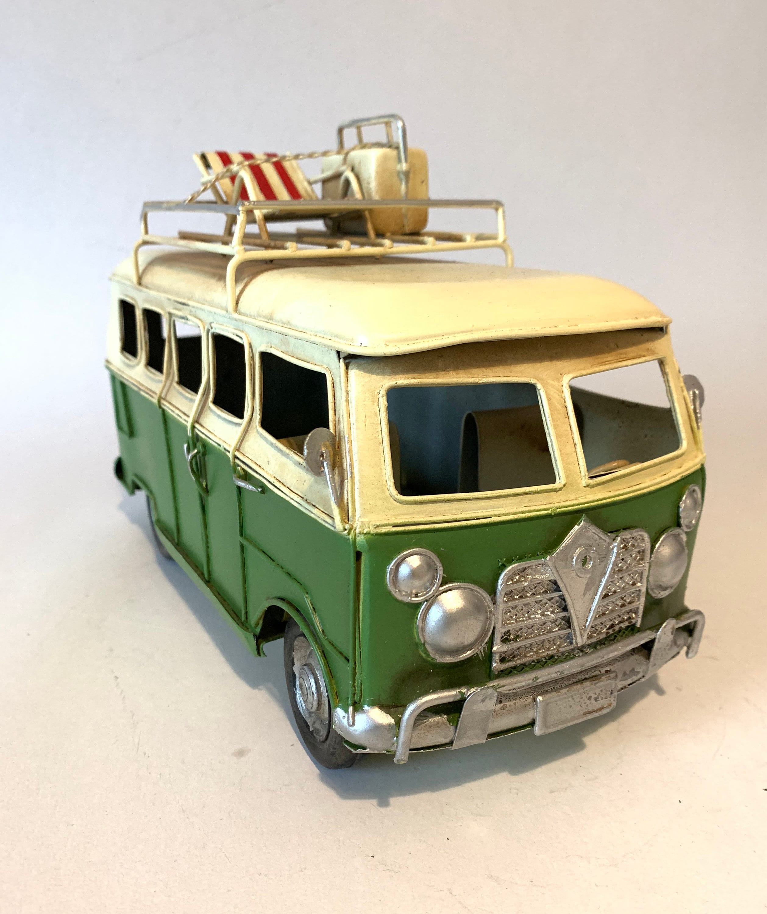 Vintage flower power Kombi van replica memorabilia decor hobby model cars hippy 