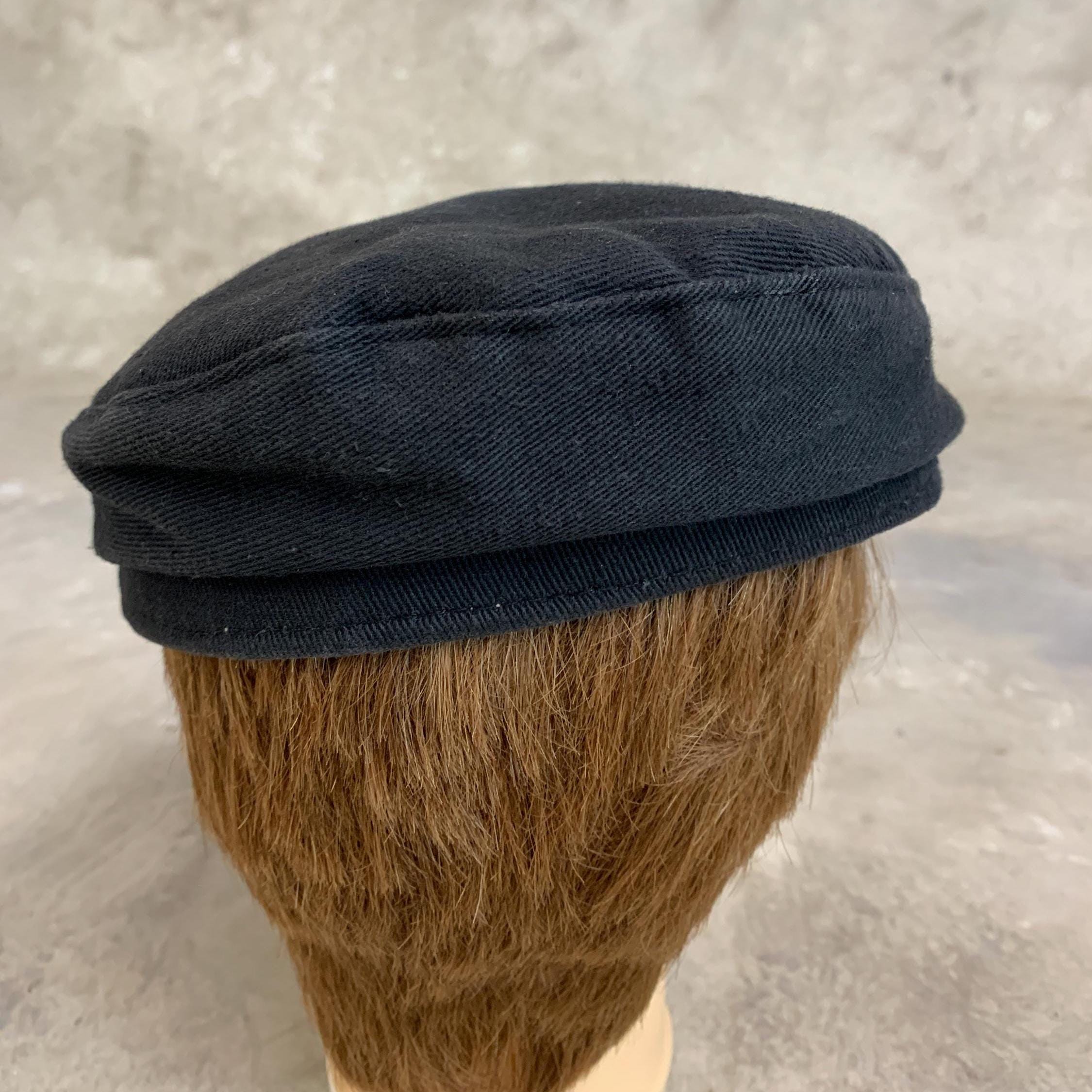 Authentic Greek Fisherman's Cap, Vintage 80's Men's Boater Hat