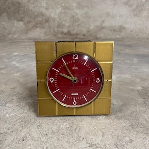 Vintage Hettich Bronze Wall Clock, Vintage Hettich Wall Clock, Bronze Clock, Antique Wall Clock made in Germany.