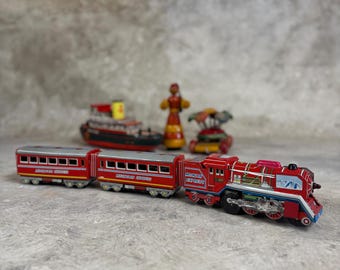 ヴィンテージブリキ製おもちゃの列車：1960年代マウンテンエクスプレス