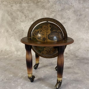 Zodiac Globe ijsemmer - 19e-eeuws reizigersesthetisch, klassiek baraccessoire, verfijnde cocktailportie, uniek bargerei cadeau.