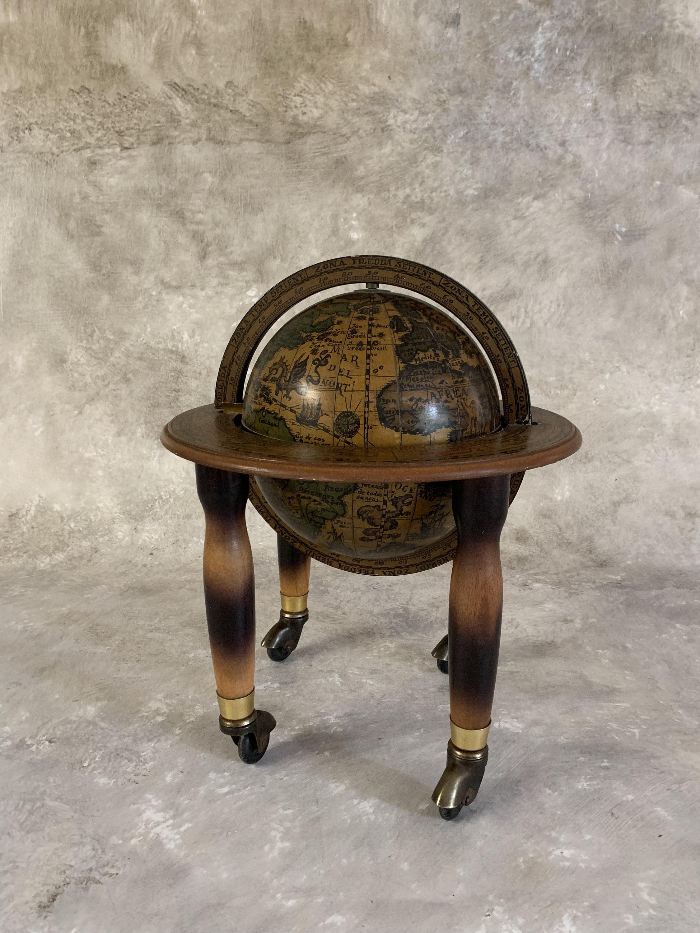 Zodiac Globe Ice Bucket - 19th Century Travelers' Aesthetic