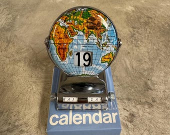 perpetual calendar 永久カレンダー地球ミッドセンチュリー