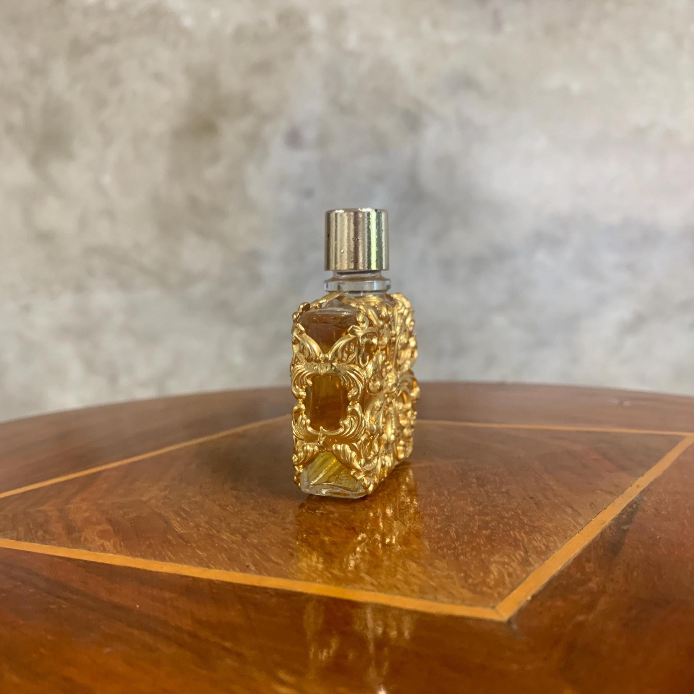 Vintage Coryse Salome Glass Perfume Bottle Paris, Collectible