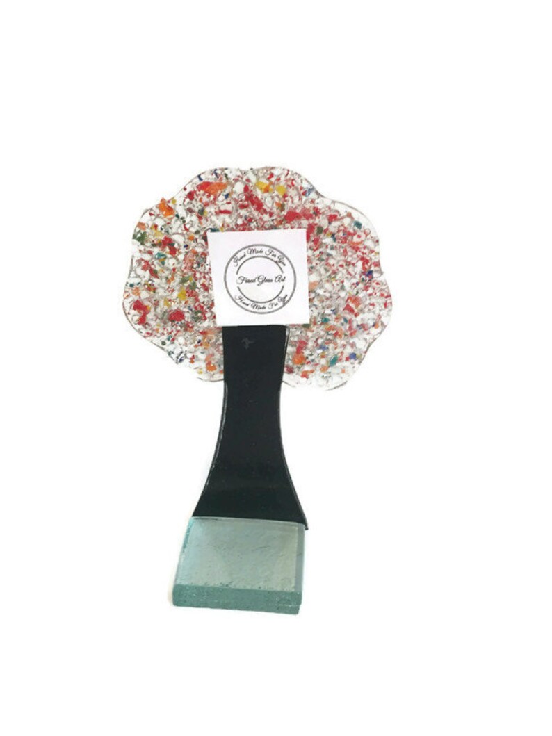 Fused Glass Art Handmade Fused Glass Fused glass Olive tree Traditional decoration Fused glass Christmas ornament