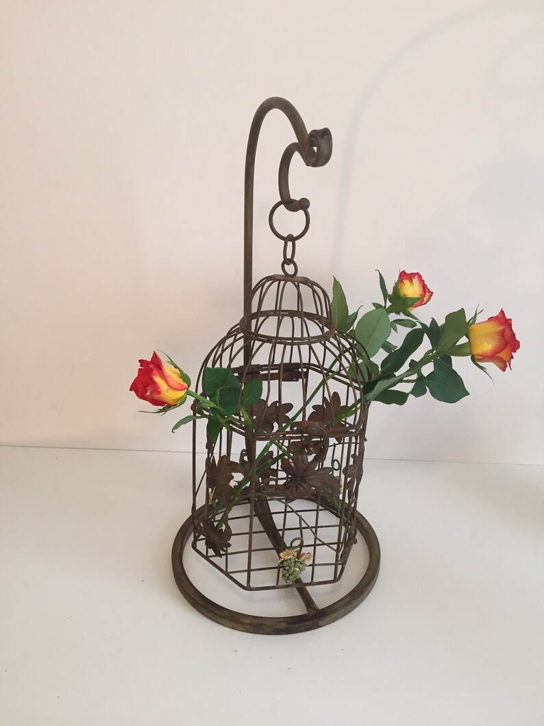 Decorative Bird Cage Vintage Bird Cage Metal Bird Cage Etsy