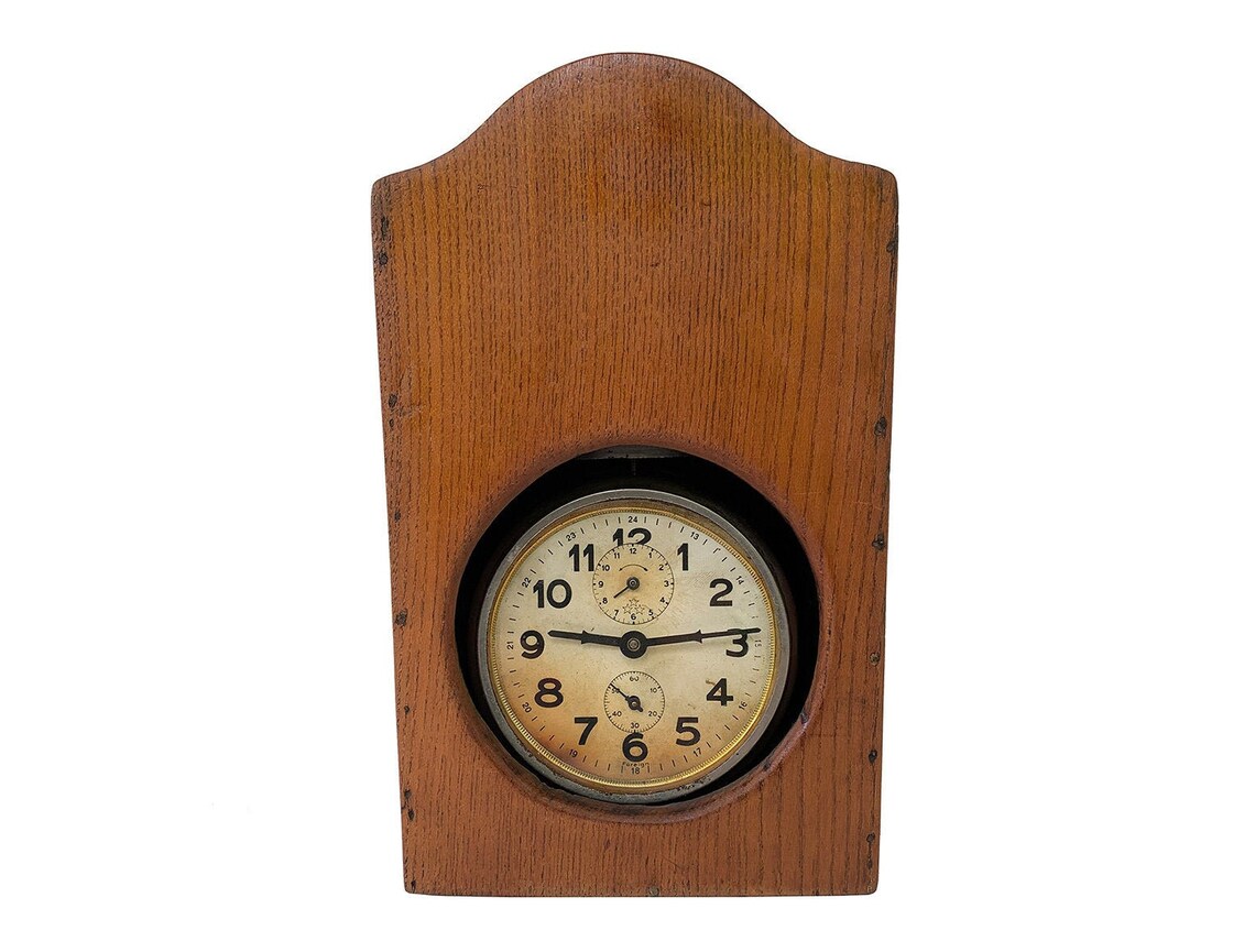 Vintage Mental Clock Shelf Clock Wind up Clock Vintage Etsy