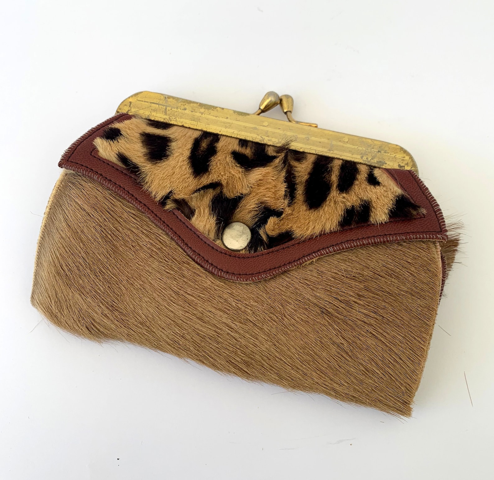 Vintage Furry Wallet Womens Wallet Personalized Wallet Etsy