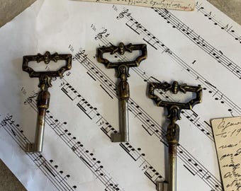 Grande Chiave Vintage In Ghisa, Chiave Della Porta Del Castello Di - Foto 9