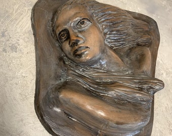 Handmade Ceramic Sculpture of a Woman – Terracotta Figurine – Clay Art Pottery Home Decor
