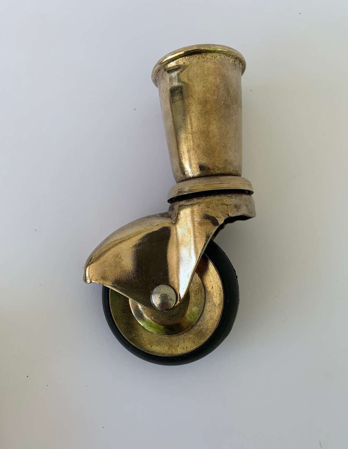 Roulettes en laiton roulettes avec roue en plastique Laiton Etsy
