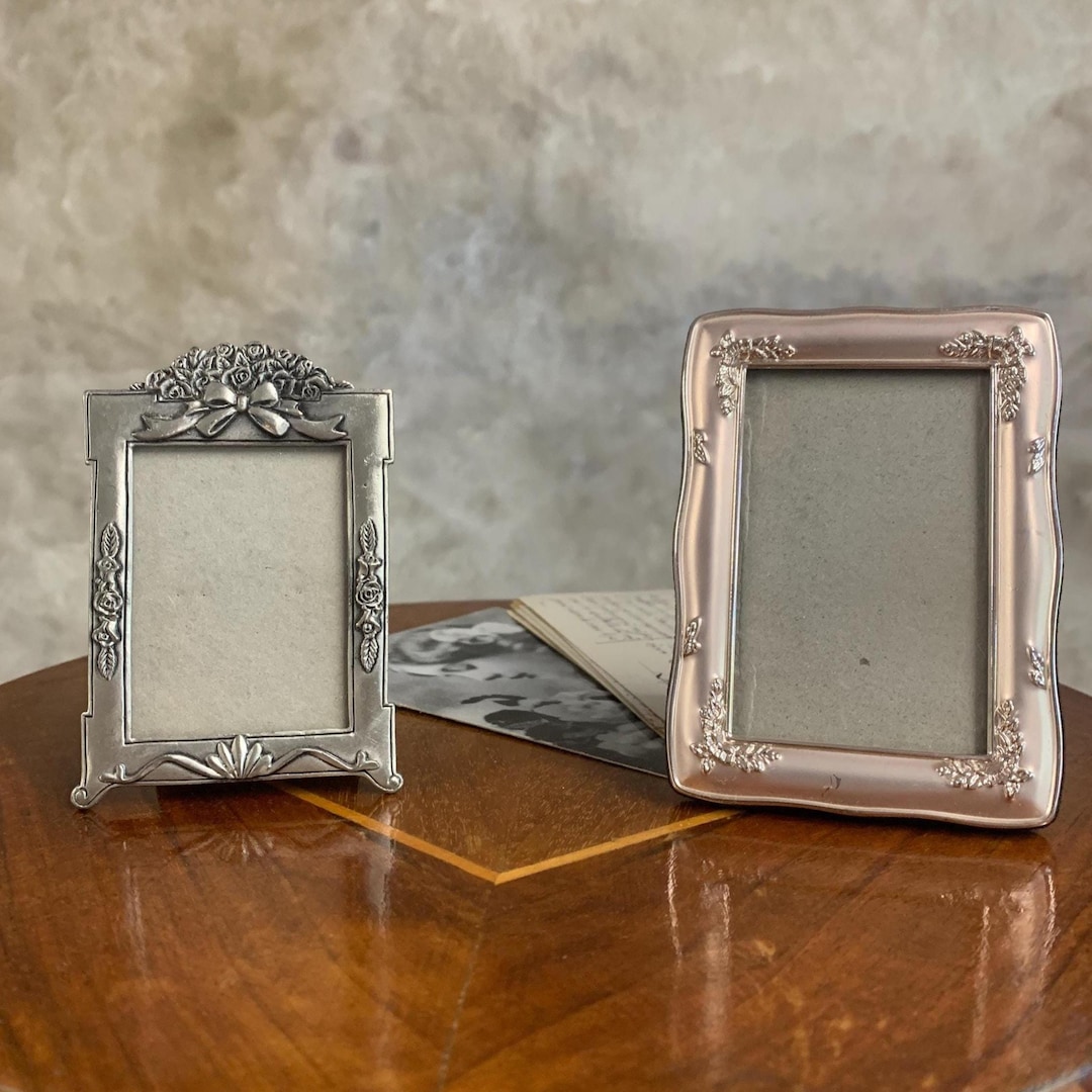 Vintage Metal Photo Frames Set, Ornate Metal and Aluminum, Vintage Gift ...