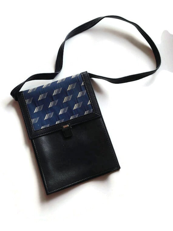 Crossbody Purse, canvas vinyl crossbody bag, vinta