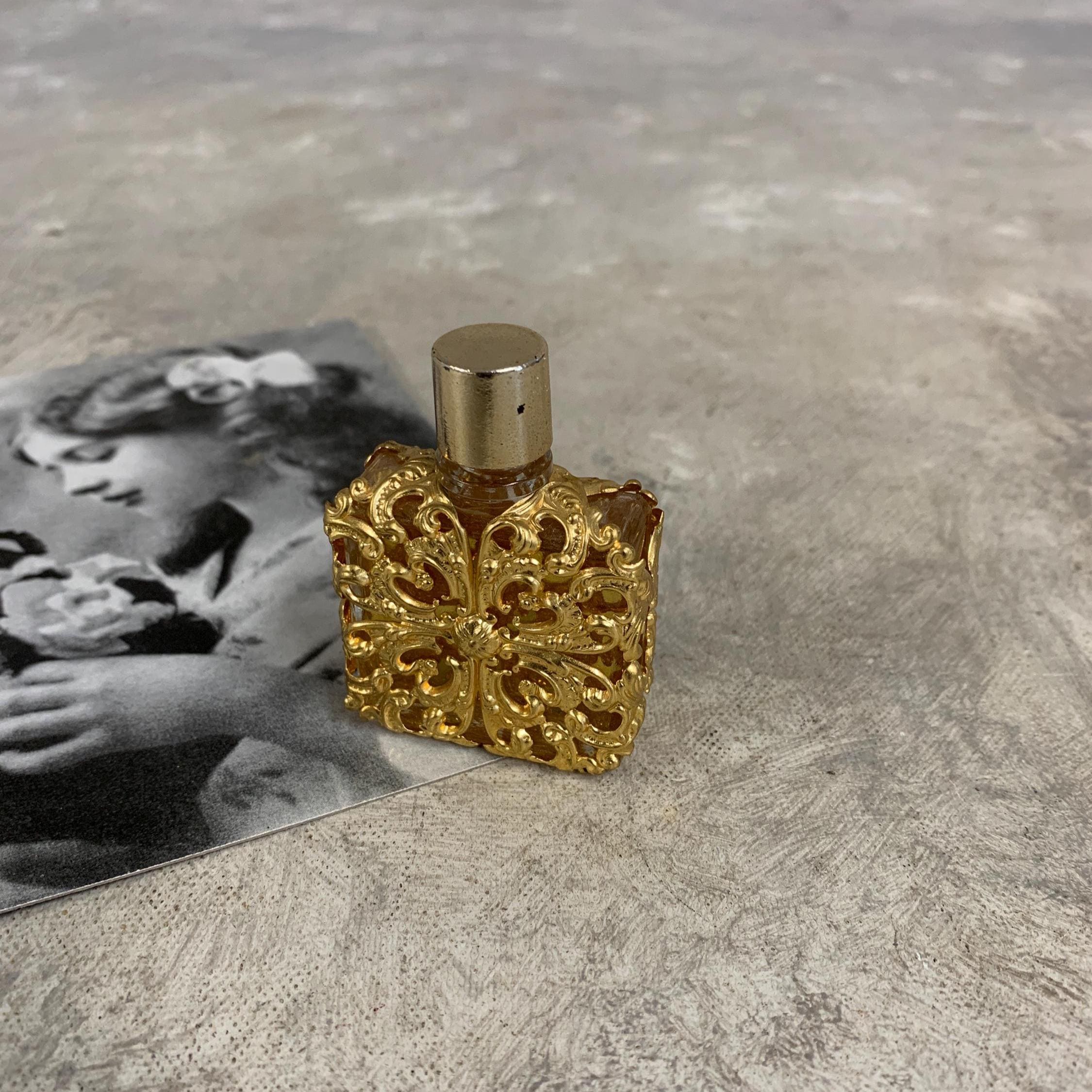 Vintage Coryse Salome Glass Perfume Bottle Paris, Collectible