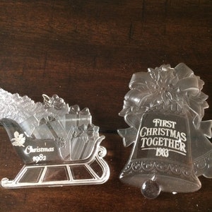 Hallmark First Christmas Together and  Christmas Sleigh Ornaments