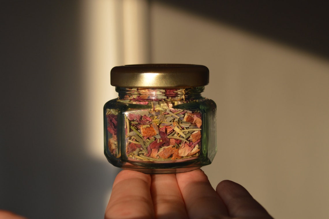 Joy blessings loose botanical incense. White sage rose Etsy