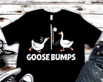 Funny Goose Volleyball Png: Goosebumps Design (Digital Download)