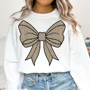 Leopard Print Bow PNG: Coquette Girl Fashion (Instant Download)