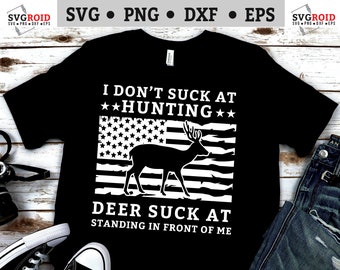 Funny Deer Hunting SVG: Hunter Graphic (Digital Download)