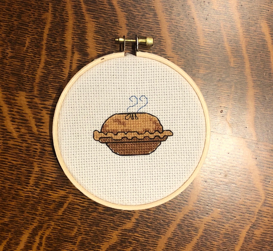 Pie Cross Stitch Etsy