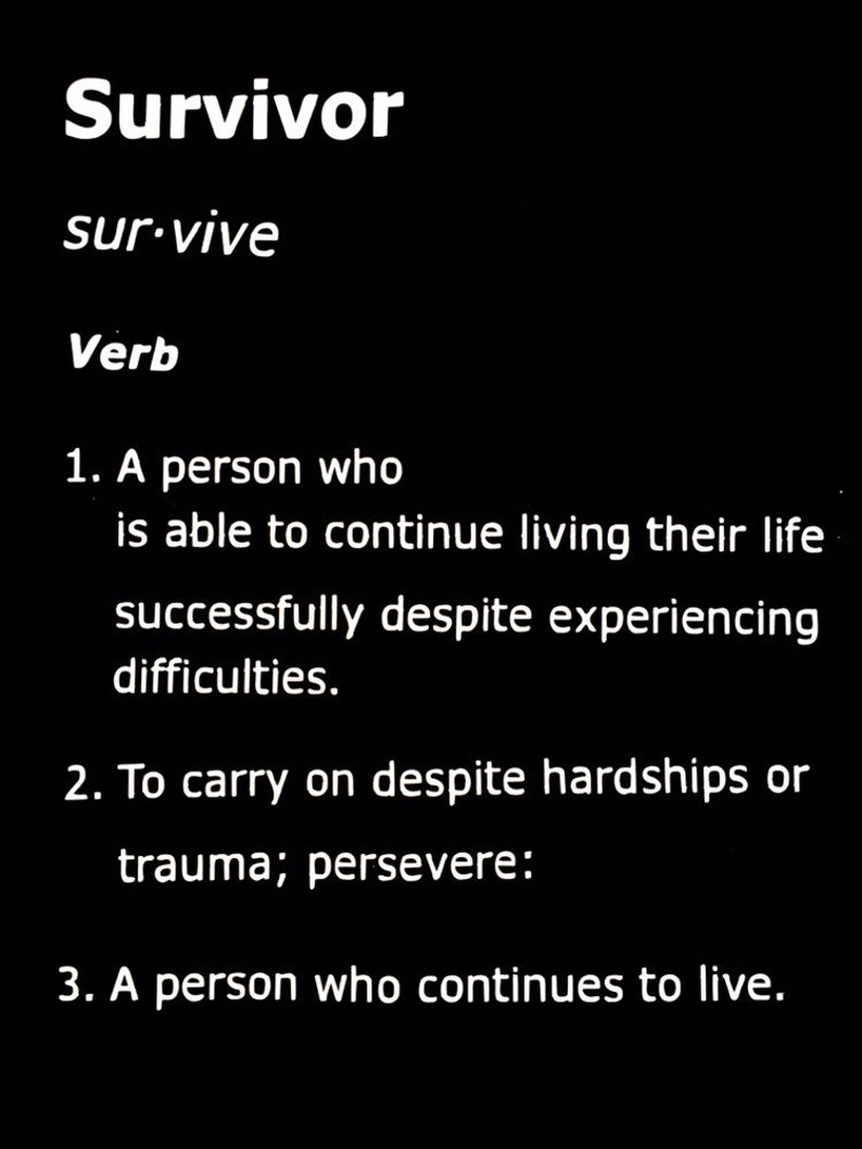 Survivor Definition Motivational Shirt | Etsy