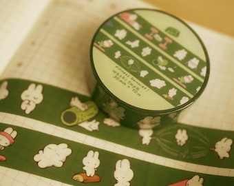 fitness bunnies - washi tape
