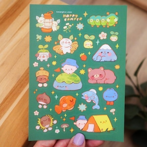 Happy camper - A6 vinyl sticker sheet