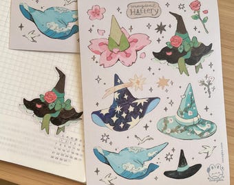 magical hattery - sticker sheet