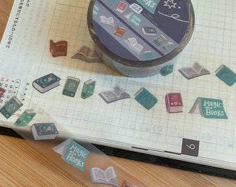 magic and books - clear tape