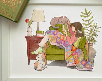 reading nook - A4 print