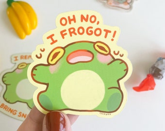 I frogot! - Vinyl sticker