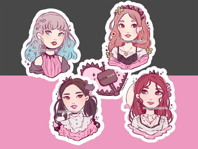 full pack blackpink kpop stickers kill this love lisa etsy