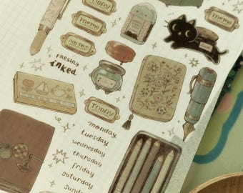 drawer of the witch - sticker sheet