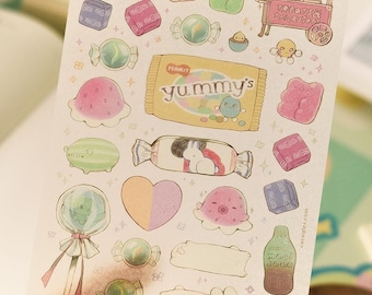 treats and tricksters - washi sticker sheet