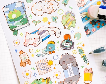 Frogonichi - A6 Vinyl sticker sheet