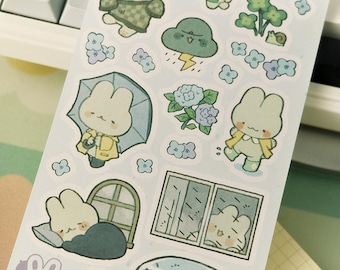 rainy buns - sticker sheet STICKII