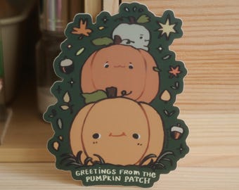 pumpkin patch greetings - vinyl sticker