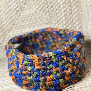 Vibrant Multicolored basket with handles-