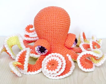 Pelúcia de polvo laranja, decoração de berçário sob o mar