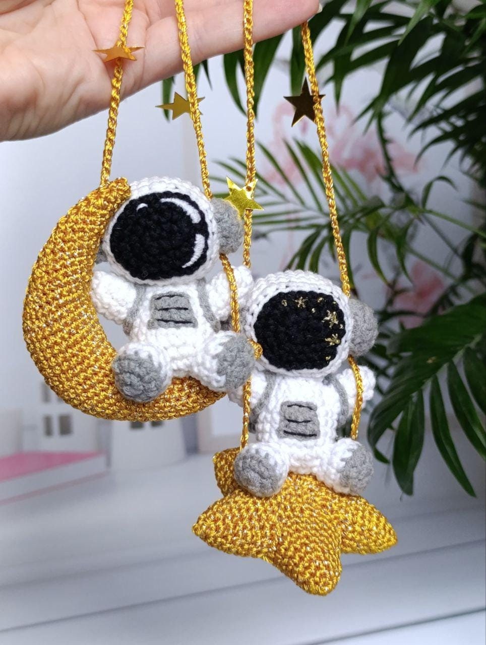 Car mirror decor, car rear view mirror hanging accessories, space gifts