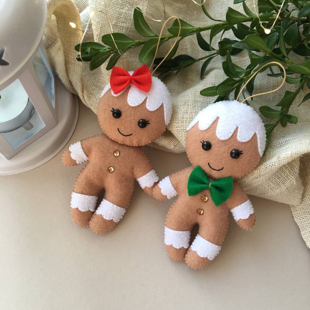 Christmas Gingerbread Decor, Gingerbread Couple, Gingerbread Man Etsy