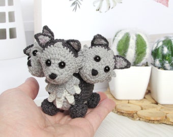 Cerberus plush, custom plush toy, cerberus cute, cerberus miniature