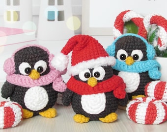 Cute penguin miniature, penguin gift, christmas decor
