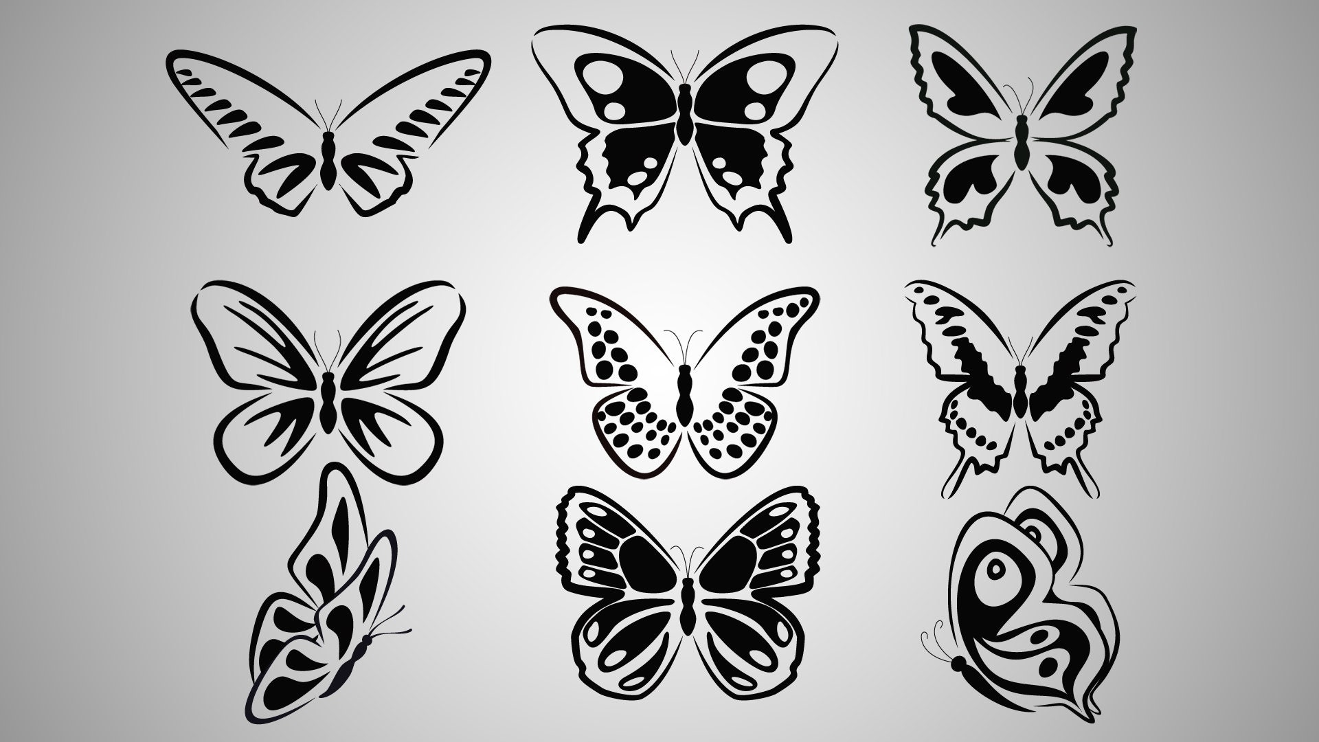 Butterfly Dxf Svg Png Eps Cricut Explore Etsy