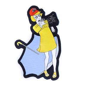 LE100 "Pocket Salt" by Gilbert Dauterive 9" UV-reactive Screen-printed Mood Mat moodmats Print Assault Girl Pad art Slinger Limited Edition